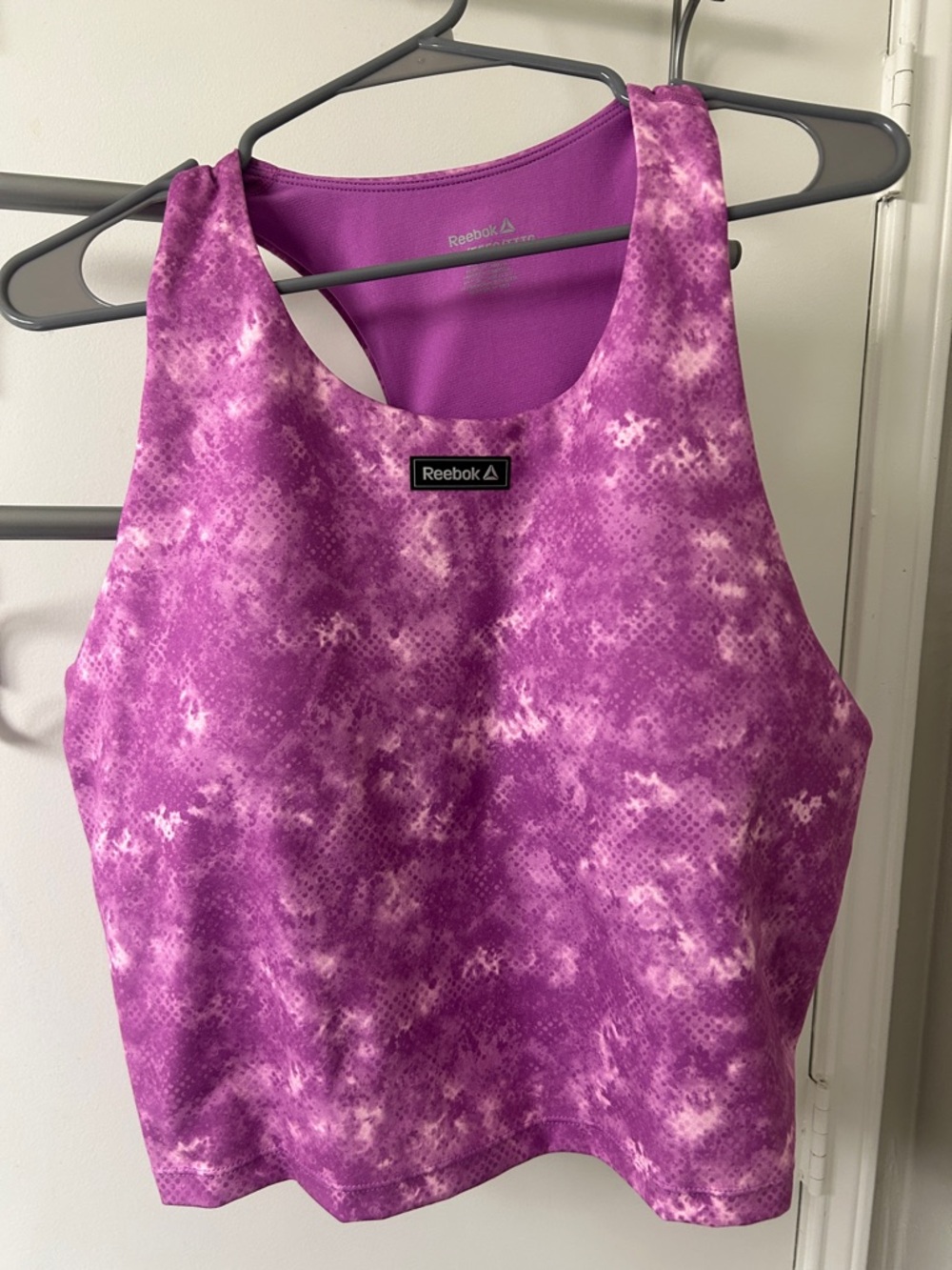 Reebok 3XL Purple Tie-Dye Sports Bra Top